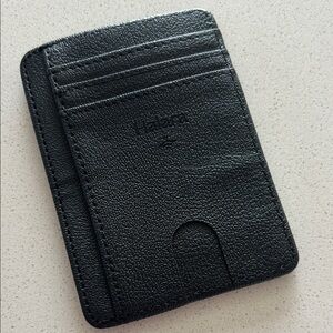 HALARA Pebbled Black Card Holder